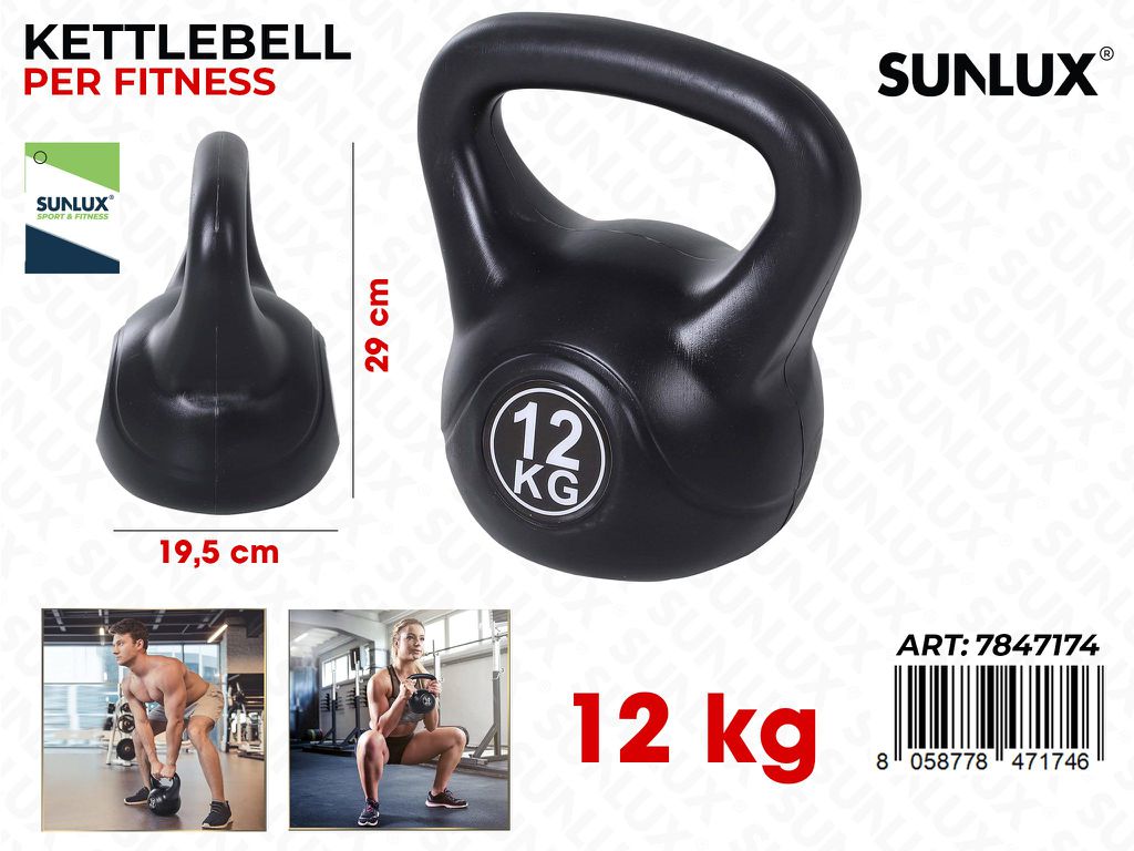 Sunlux Kettlebell Fitness 12KG 19.5*29CM