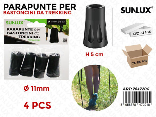 Sunlux Parapunte Bastoncini Trekking 4PCS D.11MM*5CM