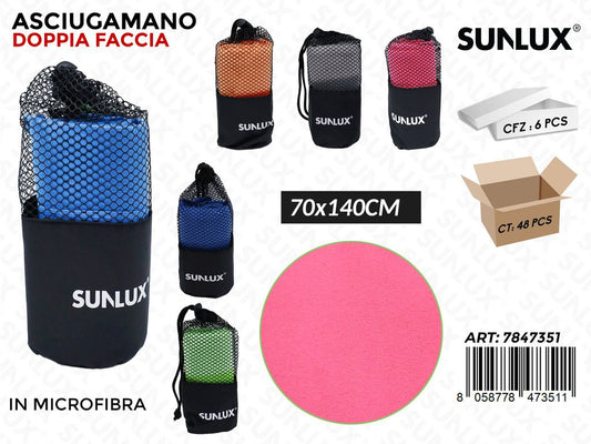 Sunlux Asciugamano Sportivo Microf. 70*140CM Ass.