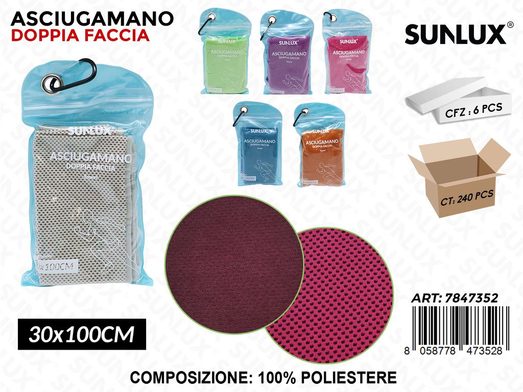 Sunlux Asciugamano Sportivo Rinfrescante 30*100CM Ass.