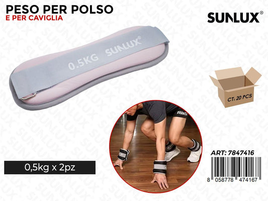 Sunlux Peso Polso-caviglia 2PCS 0.5KG