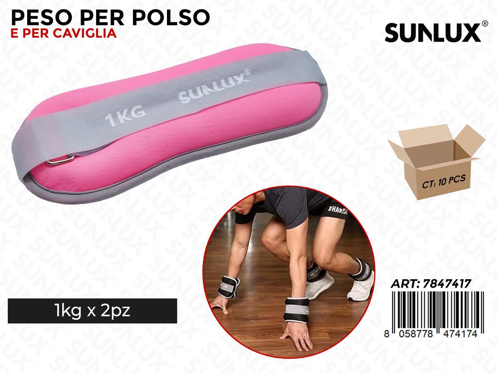 Sunlux Peso Polso-caviglia 2PCS 1KG