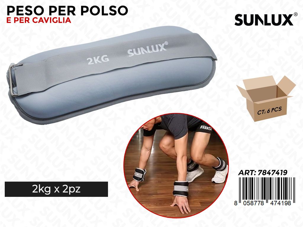 Sunlux Peso Polso-caviglia 2PCS 2KG