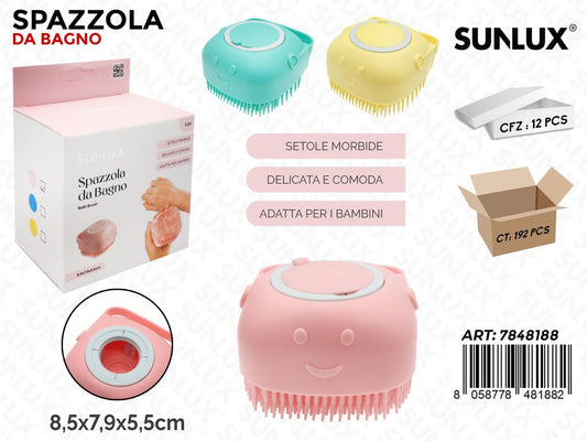 Sunlux Spazzola da Bagno Ass. 8.5*7.9*5.5CM