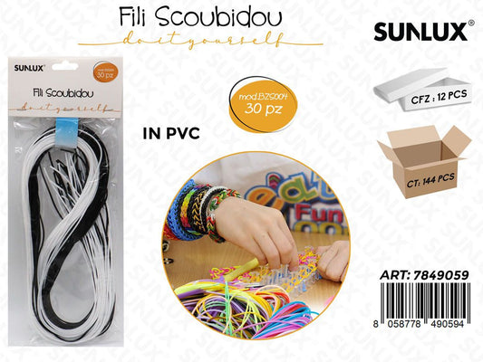 Filo Scoubidou Pvc 30PCS
