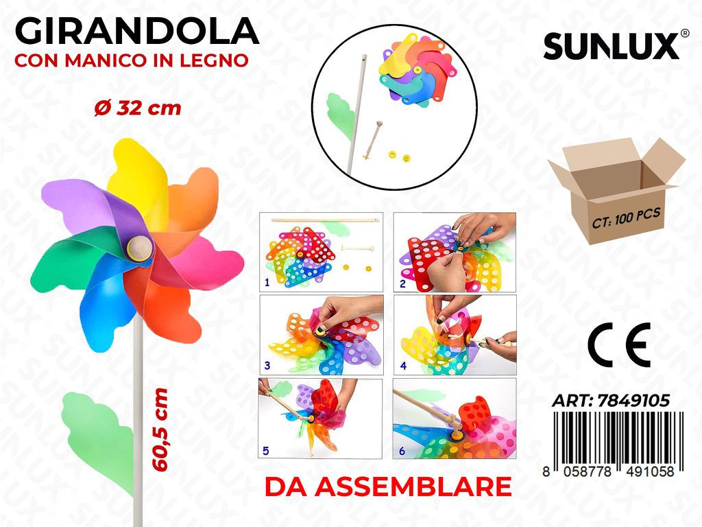 Girandola Multicolor D.32*60.5CM
