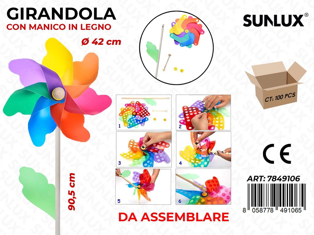 Girandola Multicolor D.42*90.5CM