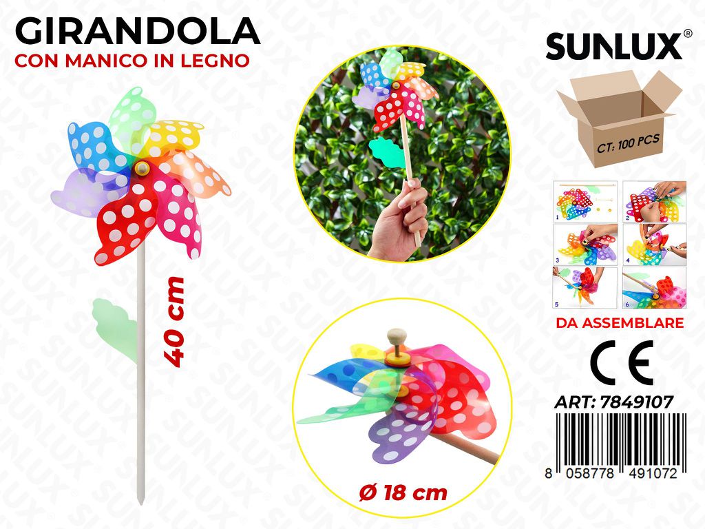 Girandola Multicolor Pois D.18*40CM