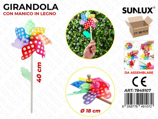 Girandola Multicolor Pois D.18*40CM