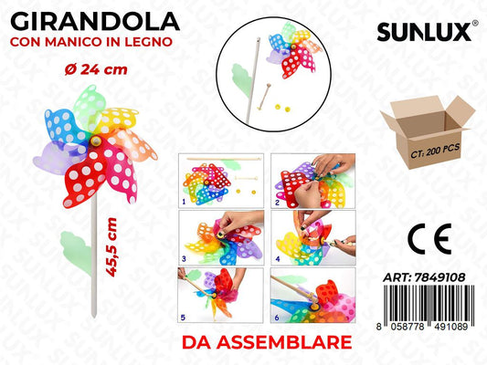 Girandola Multicolor Pois D.24*45.5CM