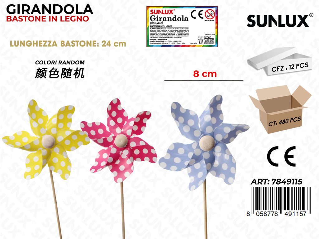 Sunlux Girandola M.color Pois 8CM