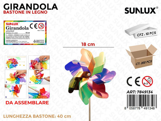 Sunlux Girandola c/Bastone 18*40CM