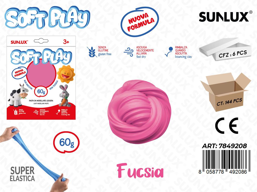 Sunlux Pasta Model. Soft Fucsia 60GR