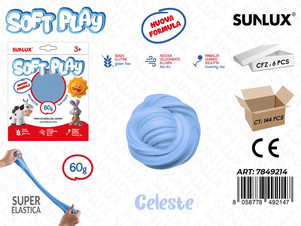 Sunlux Pasta Model. Soft Celeste 60GR