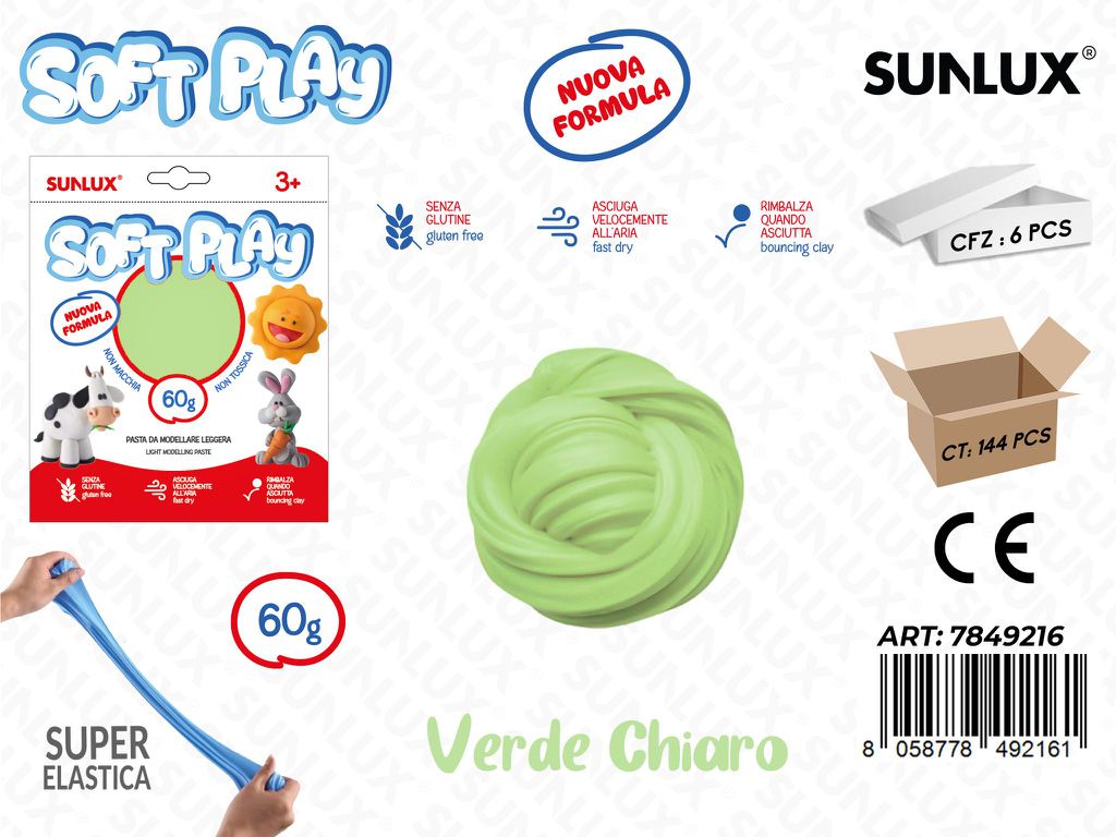Sunlux Pasta Model. Soft Verde Chiaro 60GR