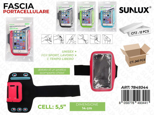 Sunlux Fascia Portacellulare Ass. 14CM