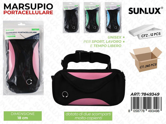 Sunlux Marsupio Portacellulare Ass. 18CM