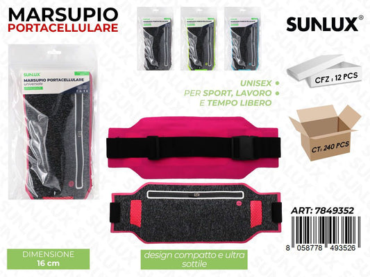 MARSUPIO PORTACELLULARE ASS. 16CM /PZ DA 12**