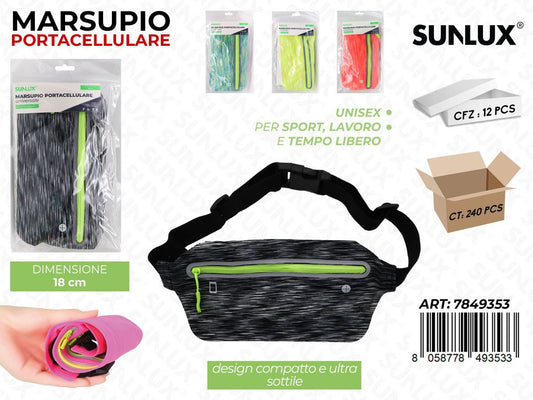 Sunlux Marsupio Portacellulare Ass. 18CM