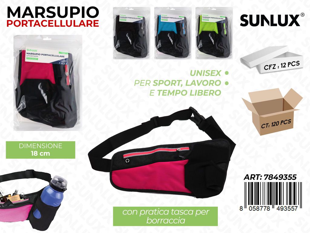 Sunlux Marsupio Portacellulare Ass. 18CM