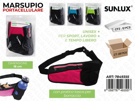 Sunlux Marsupio Portacellulare Ass. 18CM