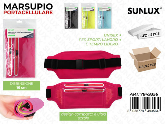 Sunlux Marsupio Portacellulare Ass. 16CM