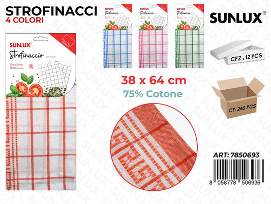 Sunlux Strofinaccio 38*64CM Col. Ass.
