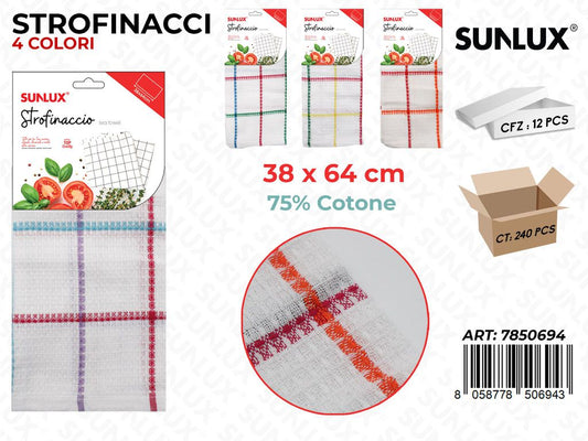 Sunlux Strofinaccio 38*64CM Col. Ass.