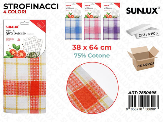 Sunlux Strofinaccio 38*64CM Col. Ass.
