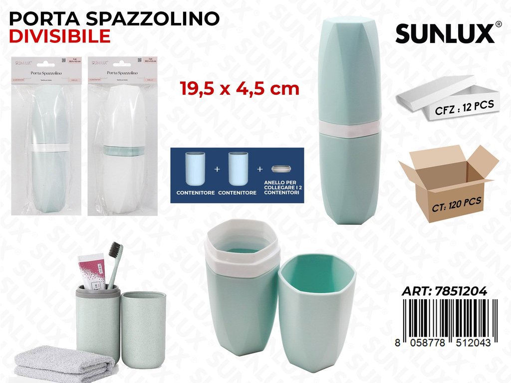 Sunlux Portaspazzolino Ass. 19.5*4.5CM