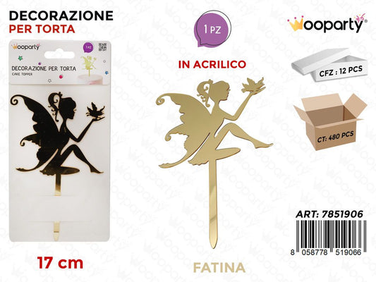 DEC. PER TORTA FATINA 17CM