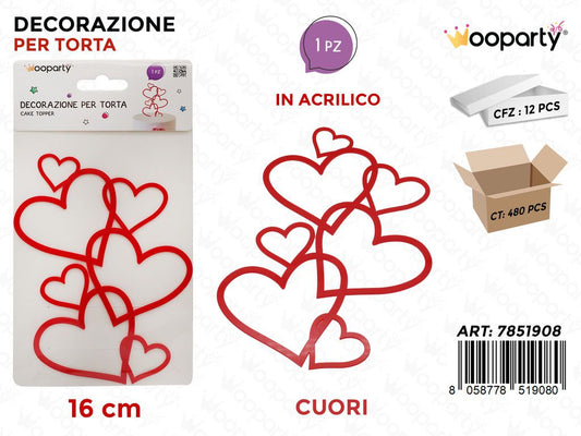 DEC. PER TORTA LOVE 16CM