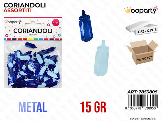 CORIANDOLI BIBERON METAL CEL. 15GR /PZ DA 12**