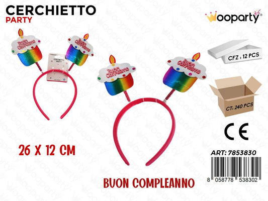 CERCHIETTO PARTY BUON COMPL. 12*26CM /PZ DA 12**