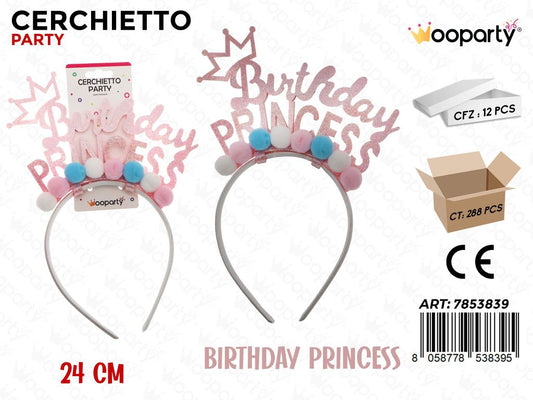 CERCHIETTO COMPL. PRINCESS 24CM /PZ DA 12**