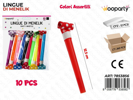 LINGUE DI MENELIK POIS 10PCS 12.5CM /PZ DA 12**