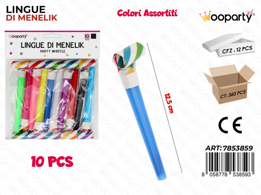 LINGUE DI MENELIK RIGHE 10PCS 12.5CM /PZ DA 12**