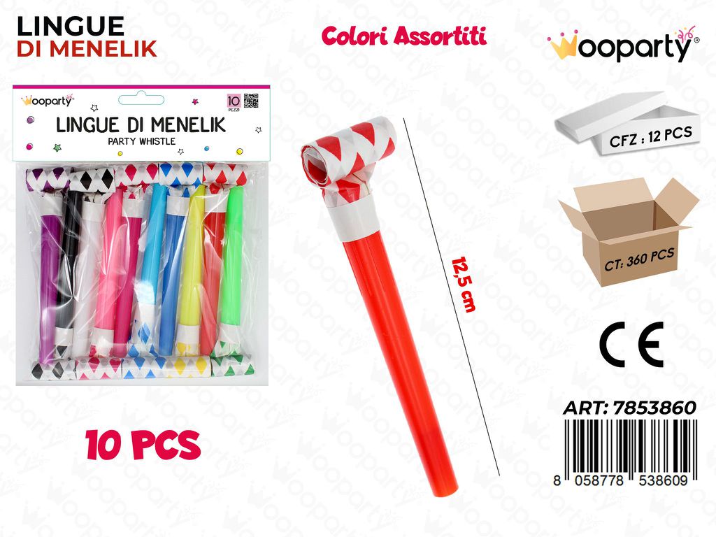 LINGUE DI MENELIK RIGHE 10PCS 12.5CM /PZ DA 12**