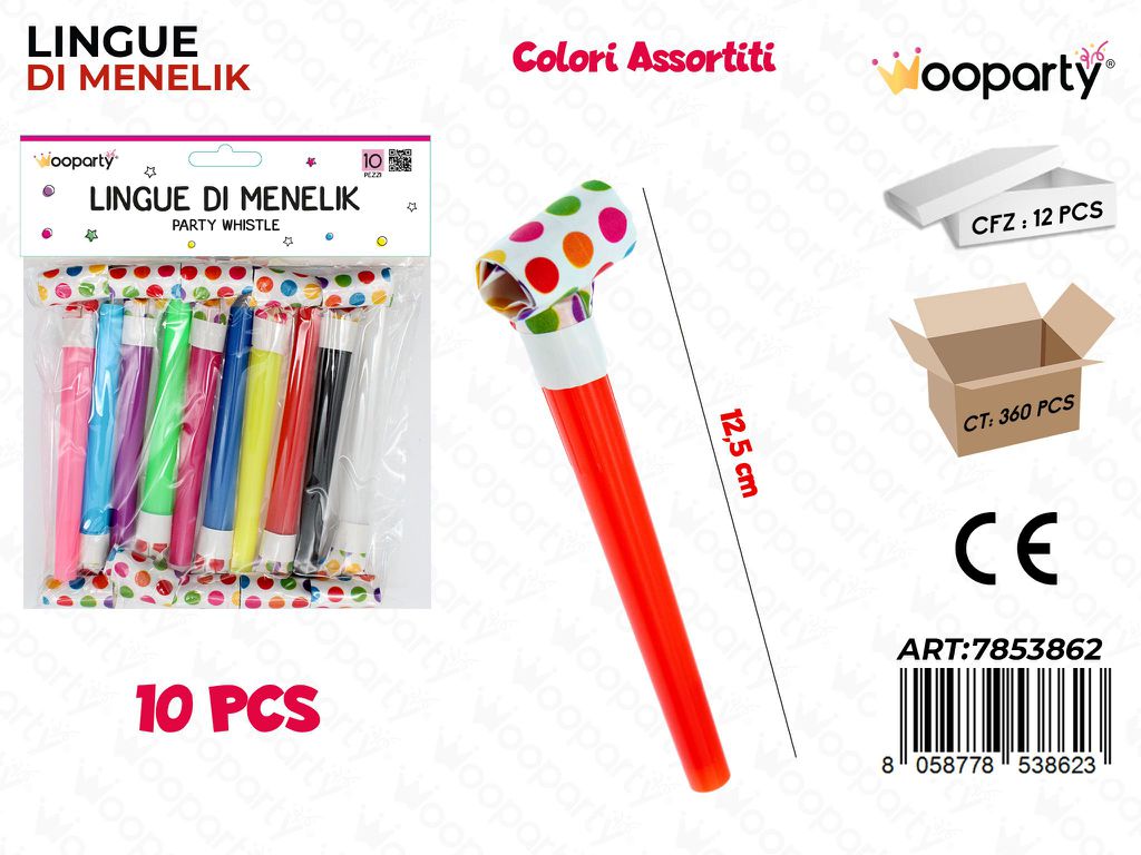 LINGUE DI MENELIK POIS 10PCS 12.5CM /PZ DA 12**