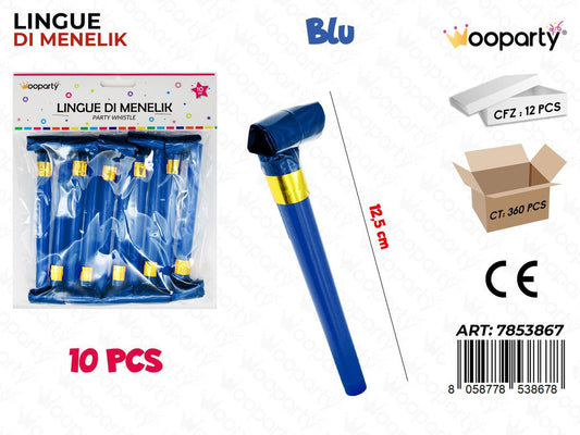 LINGUE DI MENELIK BLU 10PCS 12.5CM /PZ DA 12**