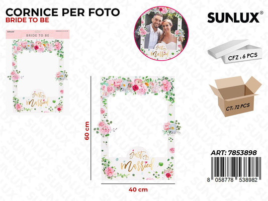 CORNICE PER FOTO BRIDE TO BE 40*60CM /PZ DA 6**