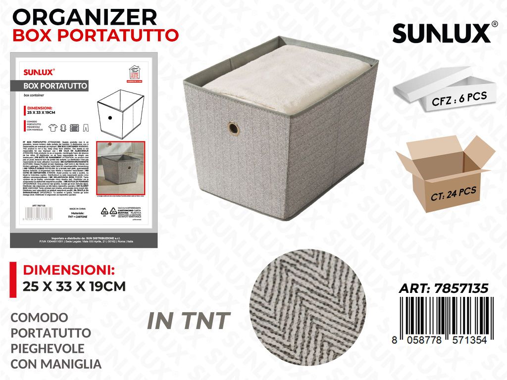 Sunlux Box Portatutto c/Maniglia 25*33*19CM