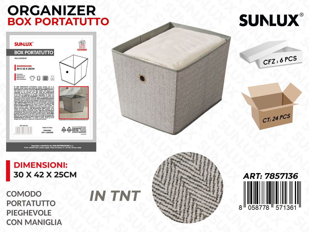 Sunlux Box Portatutto c/Maniglia 30*42*25CM