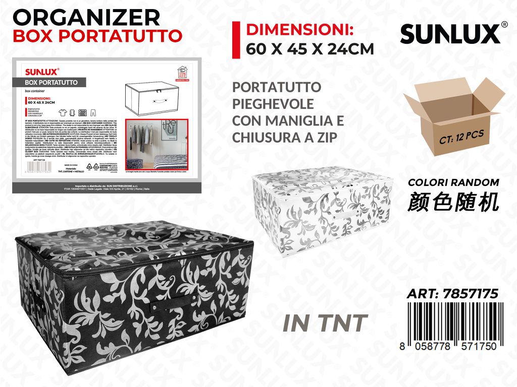Sunlux Box Portatutto Pieg. 2COL 60*45*24CM / Pz da 6