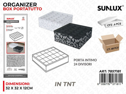 Sunlux Box P.tutto Intimo 2COL c/24 Spazi 32*32*12CM