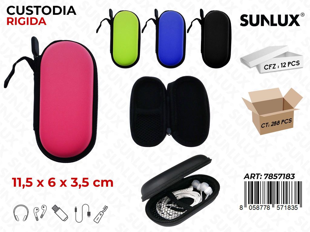 Sunlux Custodia Rigida Col.ass. 11.5*6*3.5CM
