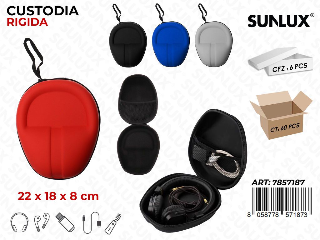 Sunlux Custodia Rigida Col.ass 22*18*8CM