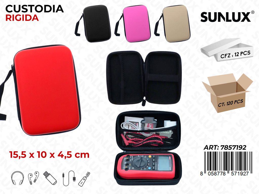 Sunlux Custodia Rigida Col.ass. 15.5*10*4.5CM