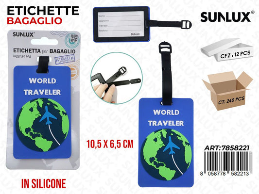Sunlux Etichetta Bagaglio in SILIC.10.5*6.5CM