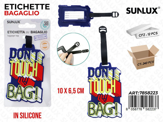 Sunlux Etichetta Bagaglio in SILIC.10*6.5CM